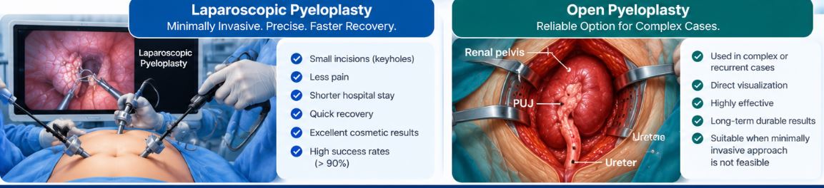Pyeloplasty - Laparoscopic & Open